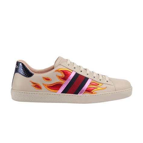 gucci shoes flames|gucci ace flames goat.